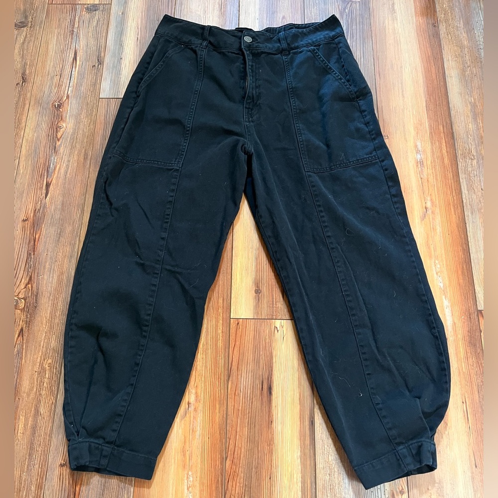 Garage High-Rise Mom Jean Black